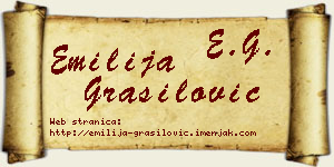 Emilija Grasilović vizit kartica